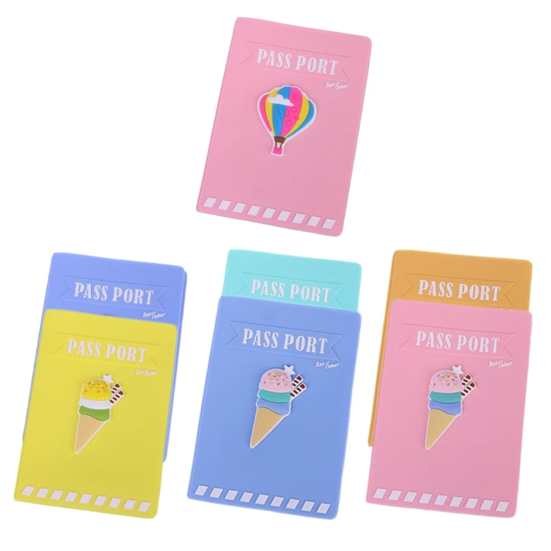 

Hot New Men Women Cute Sweet Colorful Candy Silicone 3D Travel Passport Holder Case Waterproof Cover High Quality Fashion 2018