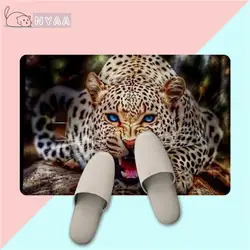 Nyaa Wildcat Leopard Angry Face коврик против скольжения ковер домашний декор для кухни спальня ванная комната