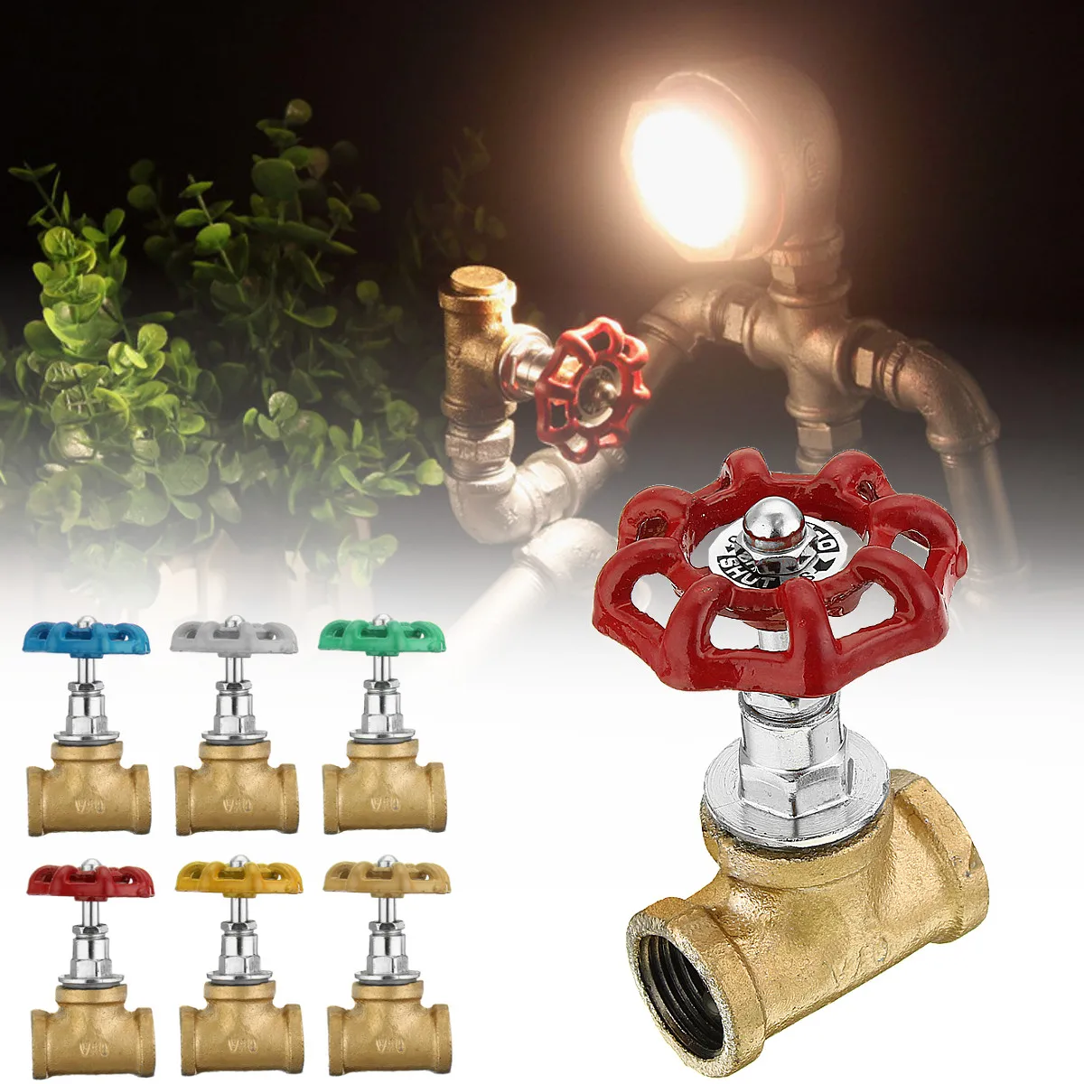 Промышленный светильник, запорный клапан, светильник для лампы в стиле лофт, железный клапан, Винтажная настольная лампа, водопровод, светильник ing