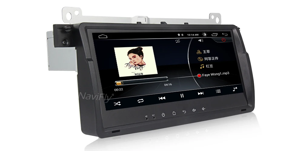 Sale NaviFly 8.8 inch Android 8.1 Car multimedia player for BMW E46 M3 1998-2006 with Radio GPS navigation Stereo head unit Wifi BT 17