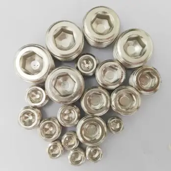 

10 / pack iron/copper hexagonal cap for closure of BD- 01/02/02/03/04/06/10 pneumatic joint