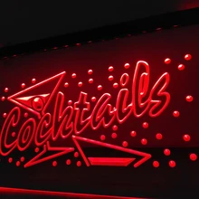 LB112-ОТКРЫТЫЕ Коктейли для бара, паба, клуба, светодиодный неоновый свет, вывеска для домашнего декора