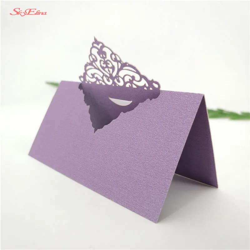 50pcslot new muti colors table decoration card namePearlscent Paper Card card for party and wedding favor with5z SH873 (42)
