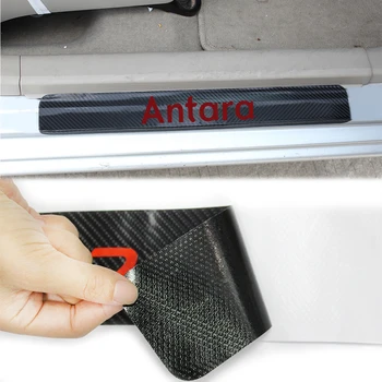 

4PCS Car Door Plate For OPEL Antara Astra G H J GTC Insignia Car Sticker Car Door Sill Scuff Plate Carbon Fiber Car-Styling