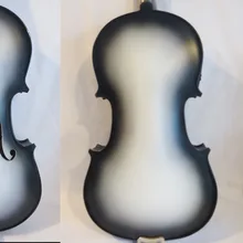 Красивая soild деревянная черно-белая электрическая и акустическая скрипка 4/4