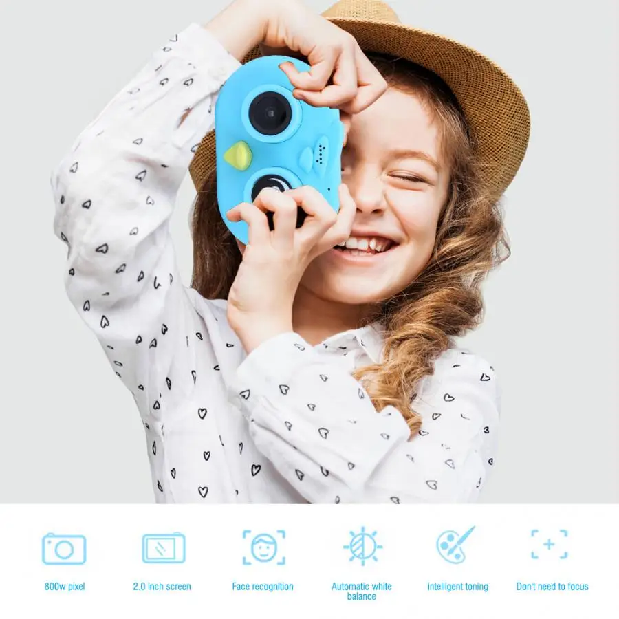 

2 Inch Camera Colorful Screen Wifi Children Digital Video Camera Kids Toy continuous shooting, motion detection and loop record