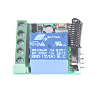 

DC 12V 1CH 433MHz RF Wireless Remote Control Switch Relay For 433MHz Transmitter Learning Button Diy RF Receiver Module