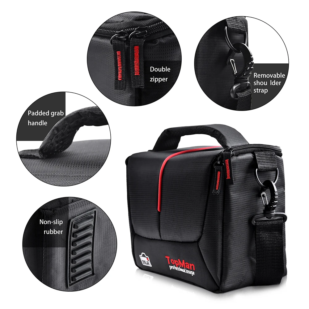Fusitu DSLR Camera Bag Digital Photography Photo Video Shoulder Case Cover Nylon Camera Case For Dslr Sony Canon Nikon Fusitu DSLR Camera Bag Digital Photography Photo Video Shoulder Case Cover Nylon Camera Case For Dslr Sony Canon Nikon