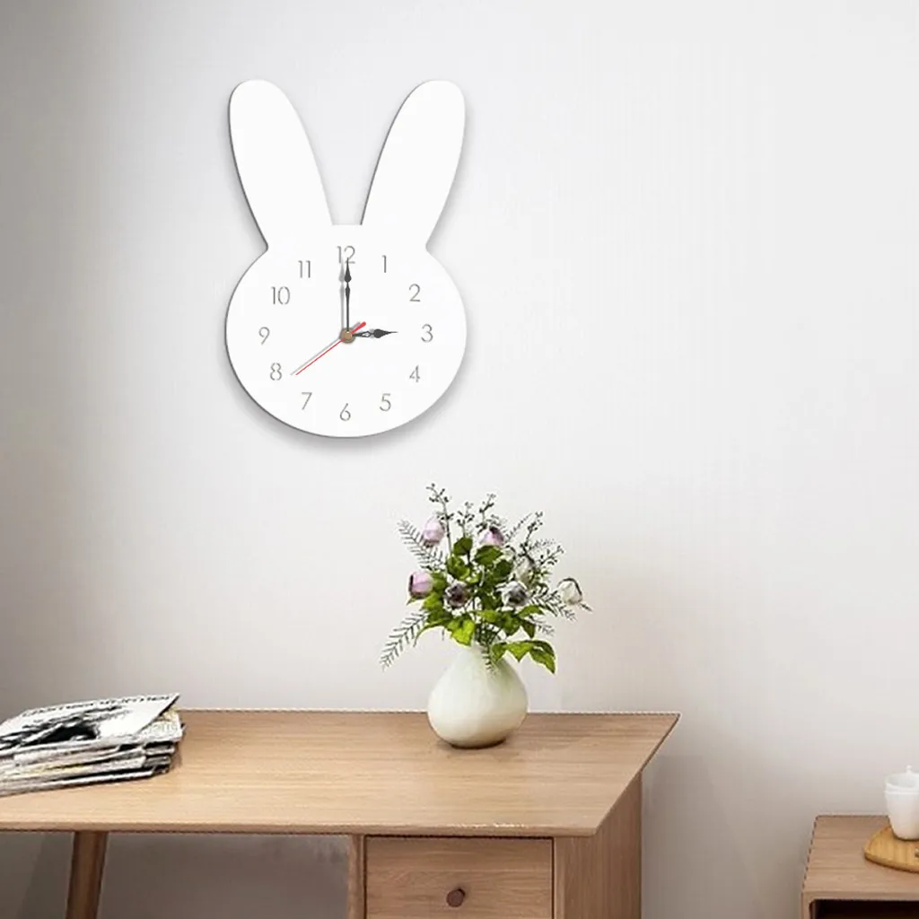 Лучшие продажи 2019 товары настенные часы с кроликом в скандинавском стиле