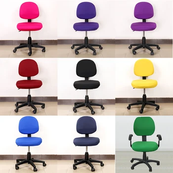 

Elastic Fabric Spandex Seat Covers For Computer Chairs Office Chair Gaming Chair Easy Washable Removeable Without Armrest Cover