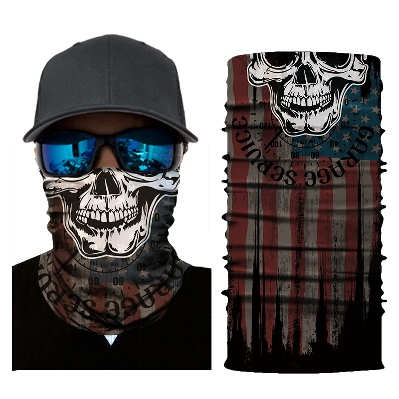 Motorcycle Biker Mask Face Shield Balaclava Mask Skull Face Masks Ghost Cycling Ski Bandanas Mascara Moto Motosiklet Mask - Цвет: 068