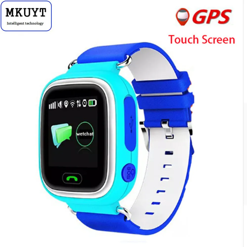 MKUYT Q80 Q90 GPS Phone Positioning Fashion Children font b Watch b font 1 22 Inch