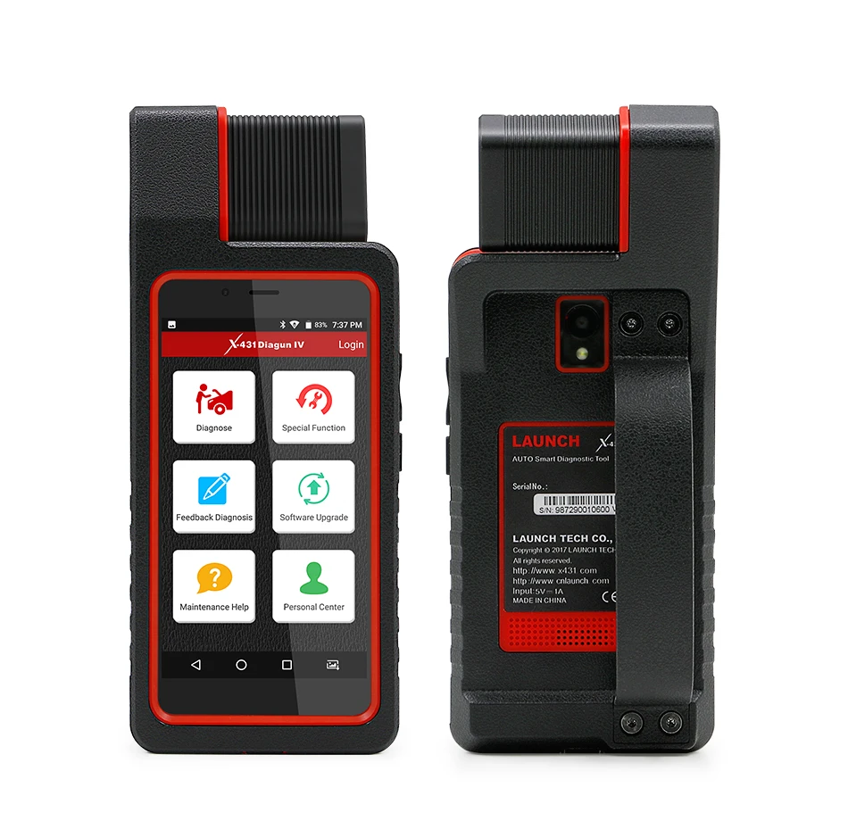 Launch X431 Diagun IV с Wifi Bluetooth диагностический инструмент плюс мини-принтер с Bluetooth и желтой коробкой полный кабель