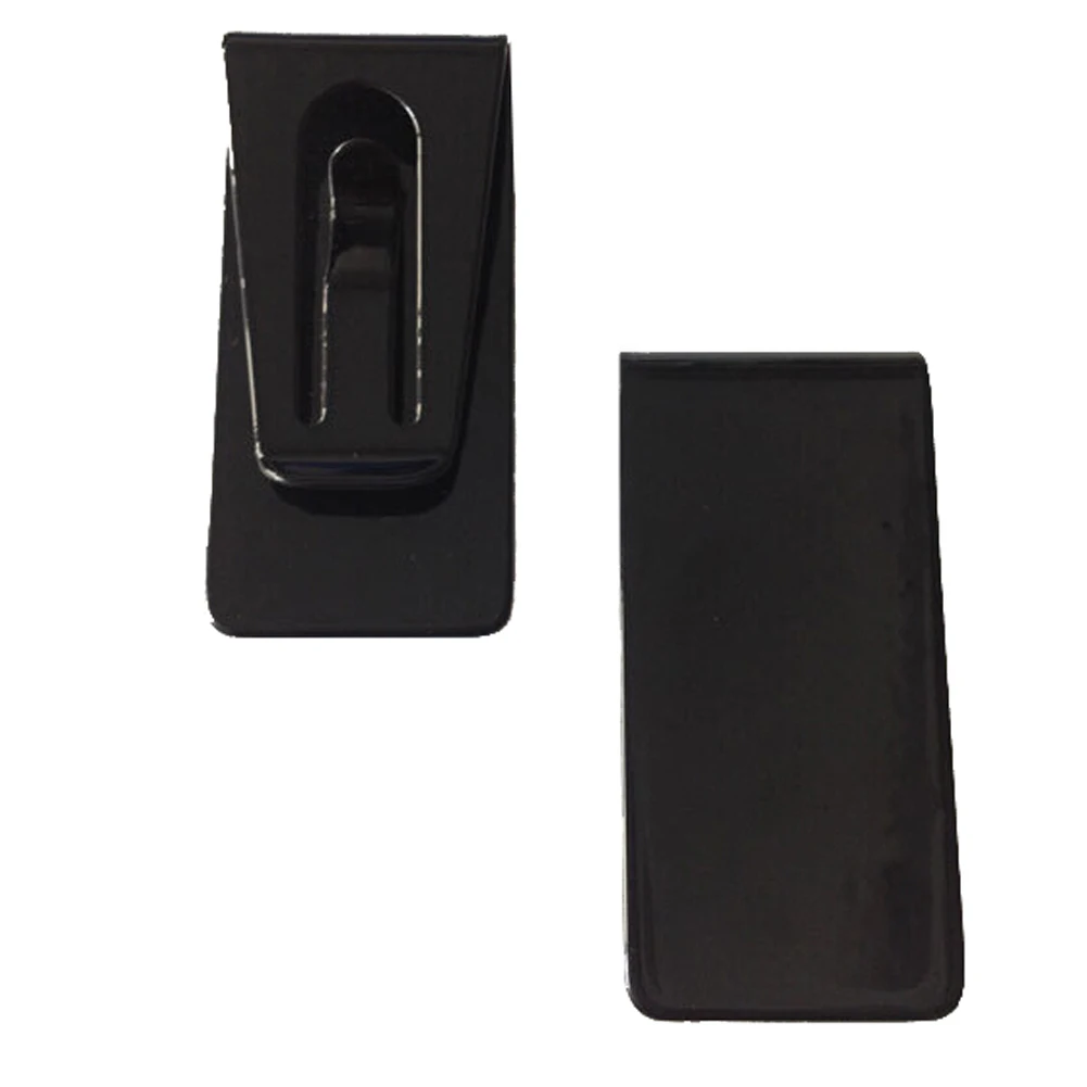 

Hot Stainless Steel Black Slim Pocket Cash Money Clip Holder Case BVN66