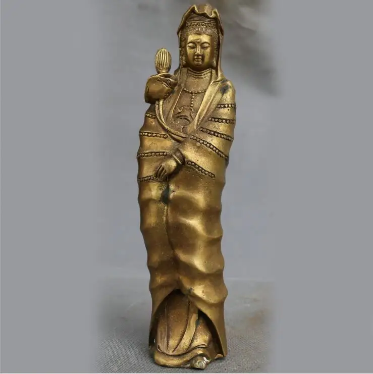 

Statue of Buddha, home furnishing fengshui, ornaments, Guanyin bronze crafts, lotus goddess of mercY