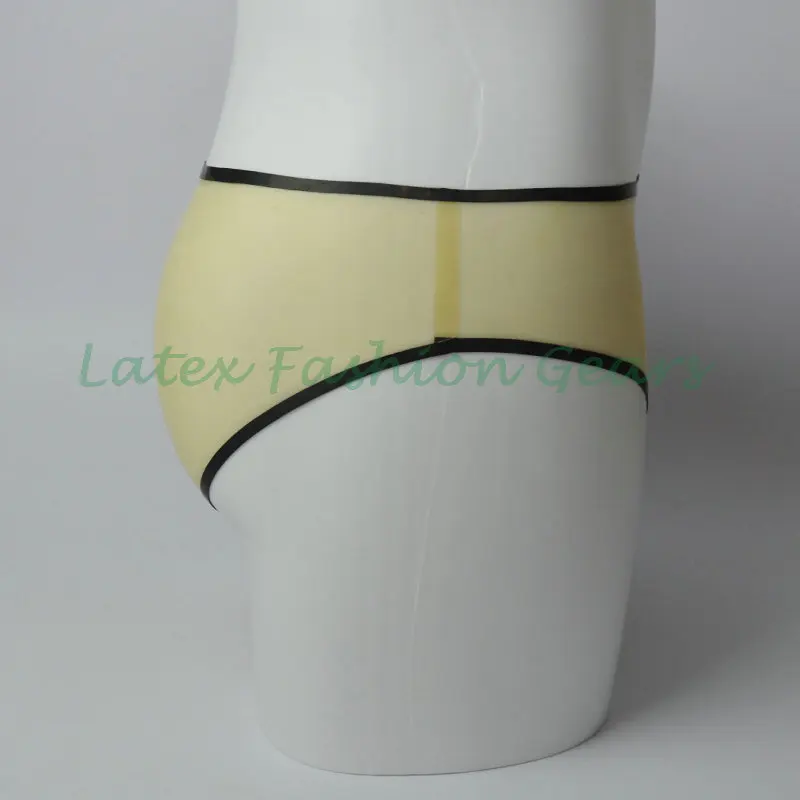 ! 100% Handmade Sexy Male Transparent Latex Underwear Rubber Panties & Briefs Plus Size Hot Sale