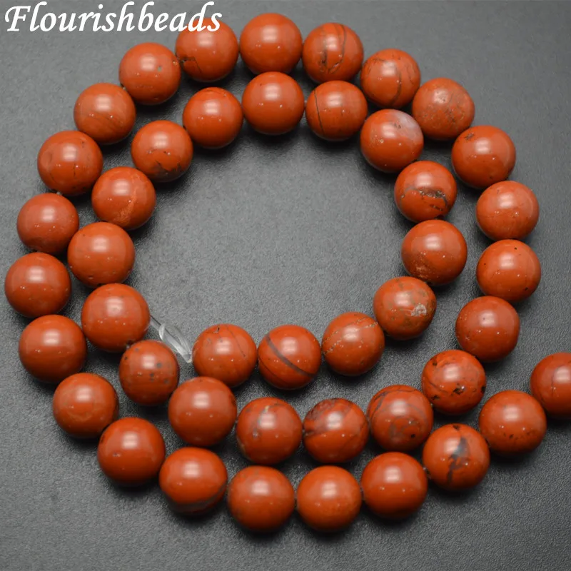 

High Quality Natural Red Stone Jasper Round Loose Beads DIY Jewelry making materials 4mm 6mm 8mm 10mm 12mm 14mm