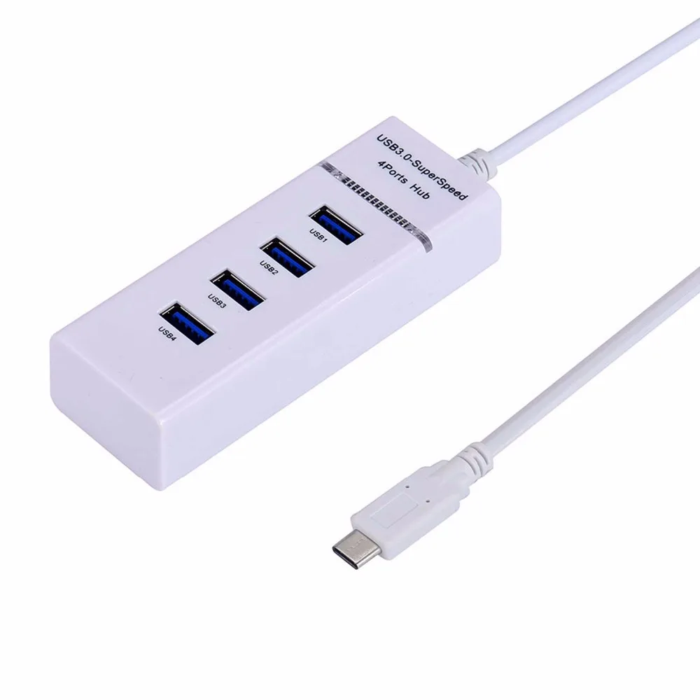 Супер Скорость USB 3.0 HUB 4 Порты и разъёмы 5 Гбит/Micro USB HUB разветвитель адаптер для IOS мобильный телефон PC компьютер тетрадь ноутбука