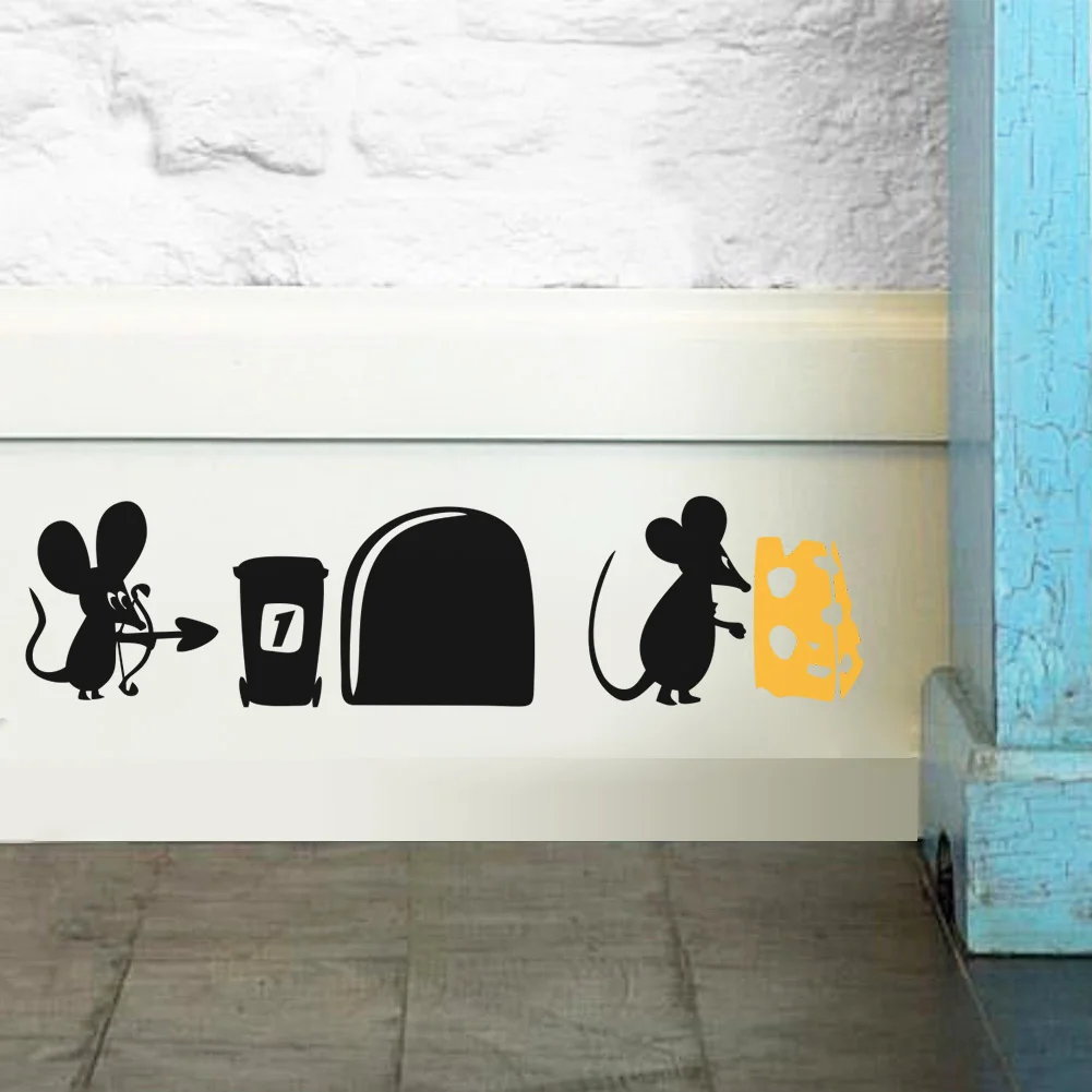 Grappige Muis gat muurstickers creatieve rat gat cartoon ... Grappige Muis gat muurstickers creatieve rat gat cartoon ...