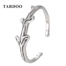 Tardoo New Arrival 925 Sterling Silver Opening Rings for Women Arrow &Branch Shape Complicated Cuff Rings Brand Fine Jewelry