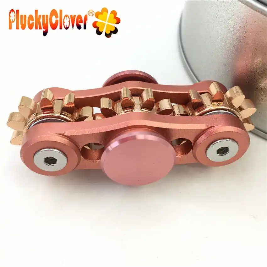 black and gold fidget spinner