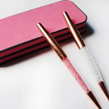 2 шт упаковка Хрустальная ручка блестящая Хрустальная Алмазная шариковая ручка розовое золото Хрустальная ручка с подарочной коробкой для ваших подарочных предметов