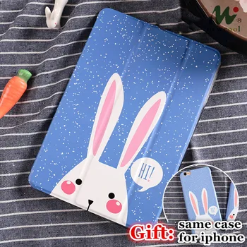 

Rabbit Magnet Flip Cover For iPad Pro 9.7 11 Air 10.5 12.9 10.2 inch Mini 2 3 4 5 2019 Tablet Case for New iPad 9.7 5th 6th 7th