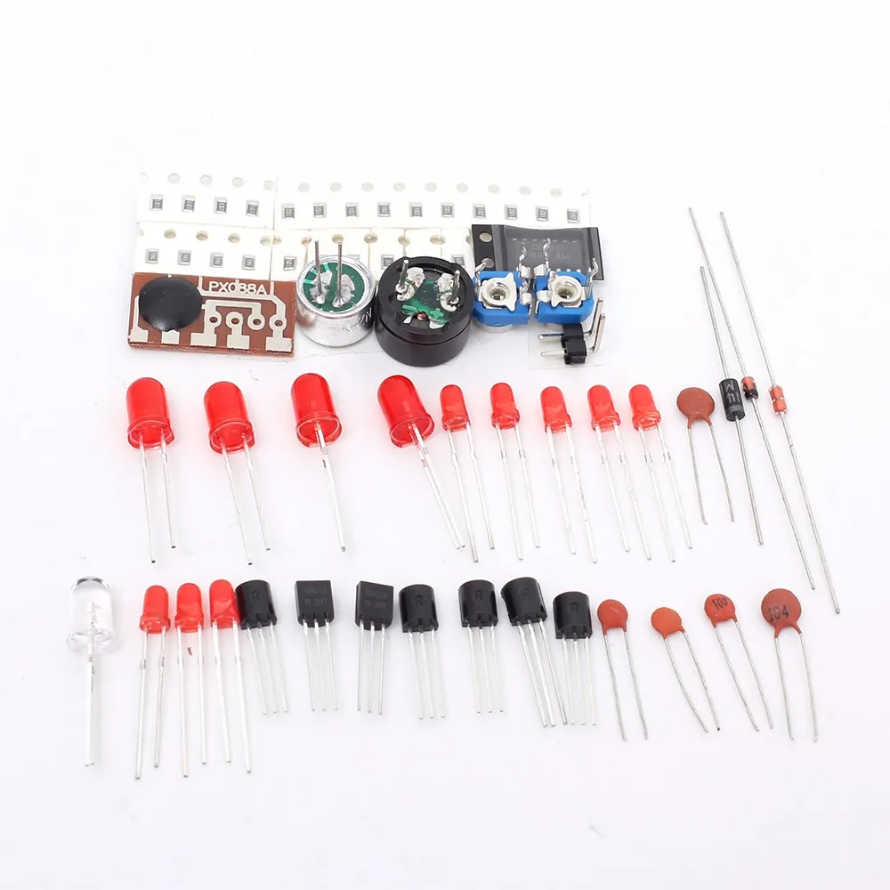 DIY Kit Аналоговые электронные свечи с днем рождения термальный датчик MIC Звук управление Моделирование свечи