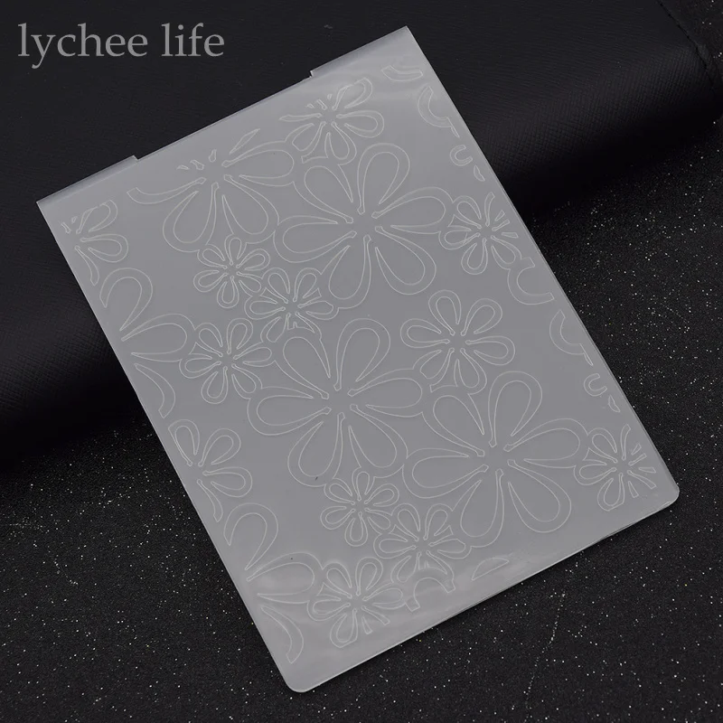 Lychee пластиковая папка с тиснением для скрапбукинга шаблона печати карты