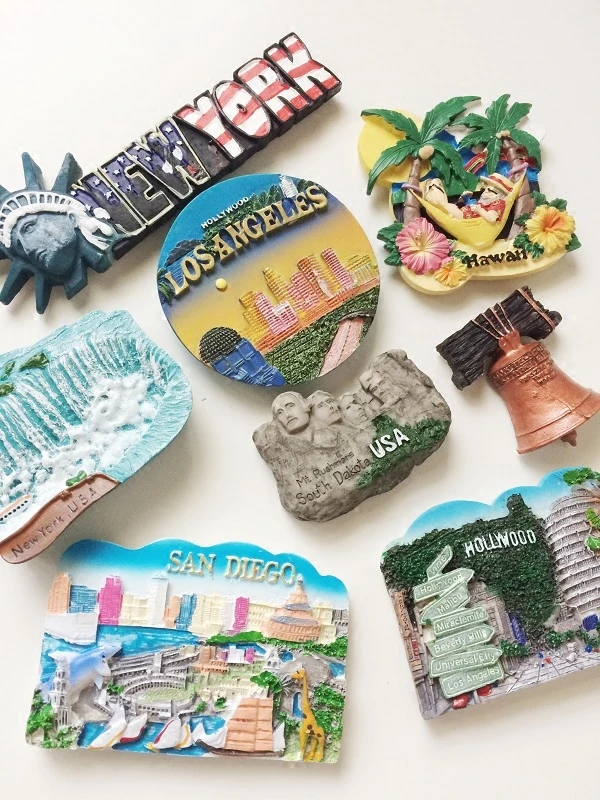 Новое поступление США Нью Йорк/Гаваи/крепление Rushmore магниты на холодильник 3D