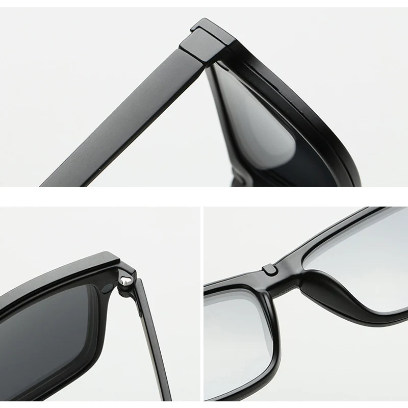 Модные солнцезащитные очки Для мужчин Для женщин поляризационные магнитный зажим на очки мужской вождения спектакль близорукость Оправы для очков Tr90 s2202