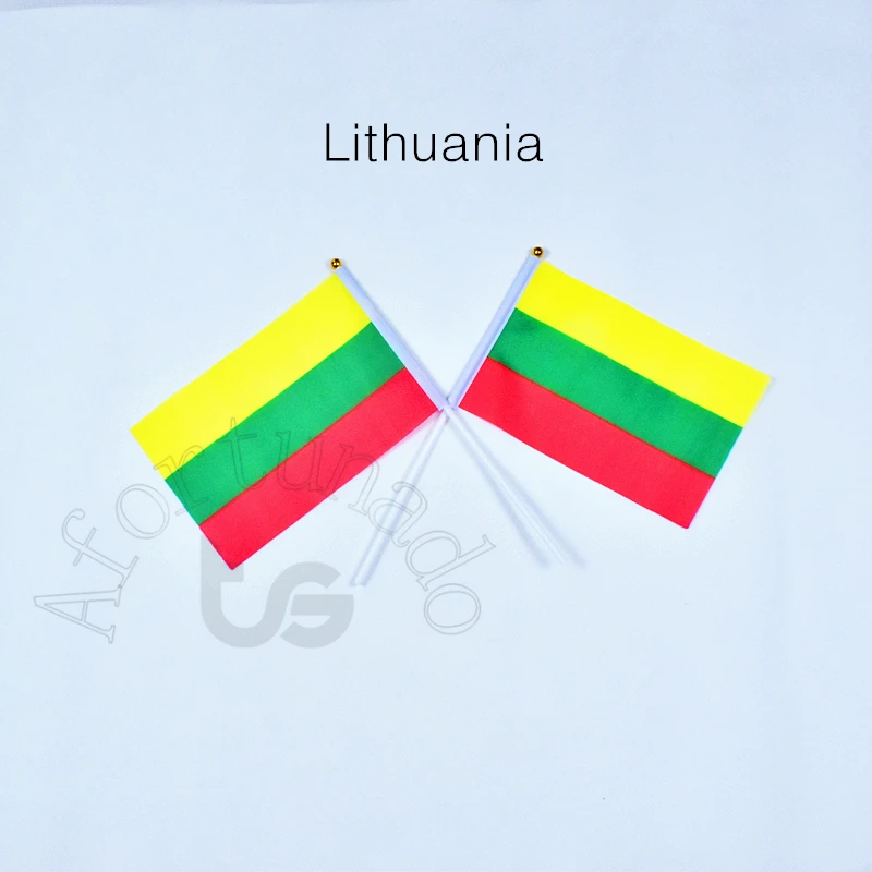 Литовский 14*21 см флаг баннер Бесплатная доставка ручной развевающийся