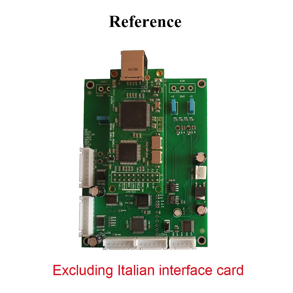 Ak4118 digital receiver board With 1602 LCD screen Coaxial fiber AES pcm192khz Italian Xmos input T0407