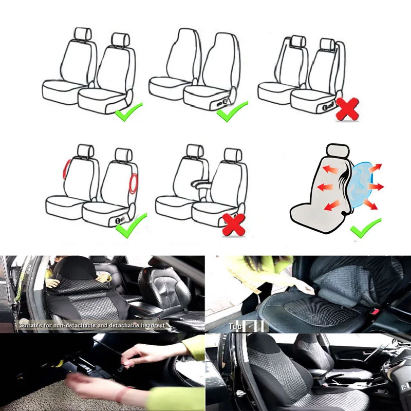 Автомобильные чехлы для сидений 2 шт. аксессуары mazda 6 gg gh gj 626 atenza premacy saab 9 3 5 scion xb