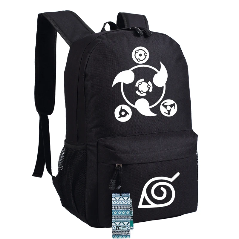 Студенческие школьные рюкзаки для девочек и мальчиков, аниме Наруто, крутые сумки на плечо, большой размер, вместительный рюкзак для прорезывателей, Mochila