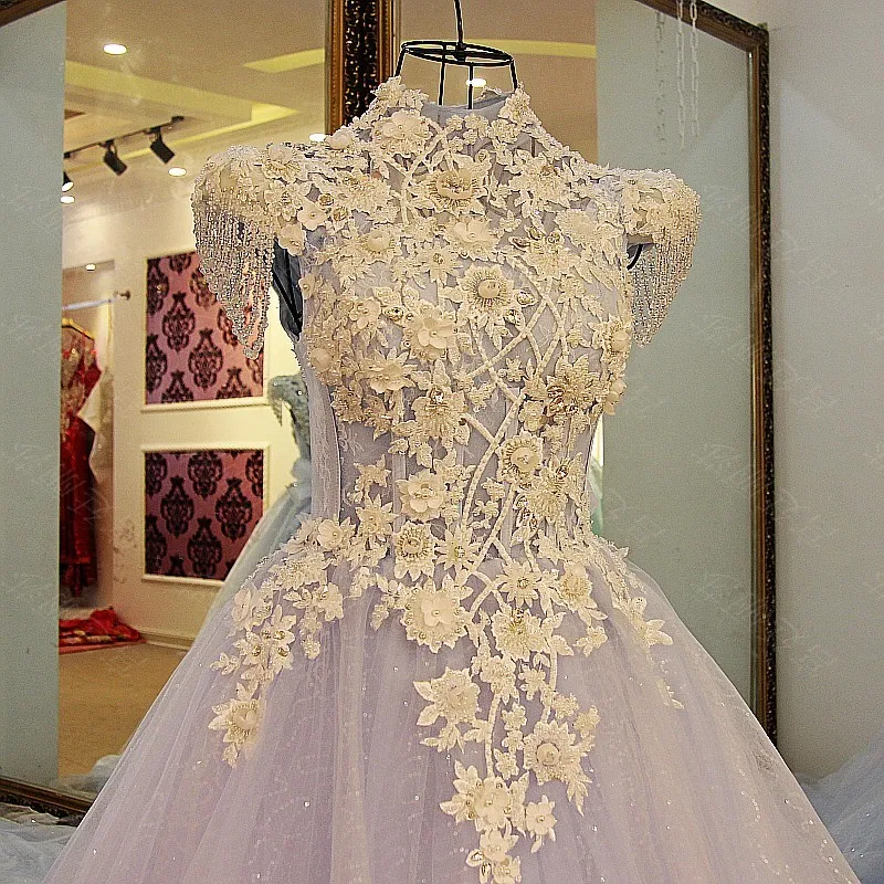 Винтажное мусульманское свадебное платье Vestido De Noiva ТРАПЕЦИЕВИДНОЕ фатиновое с