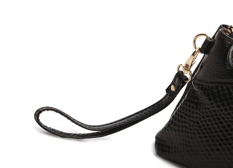 Новая сумка на плечо из натуральной воловьей кожи, повседневный клатч, кошелек, Женская сумочка, крокодиловая сумка через плечо для телефона