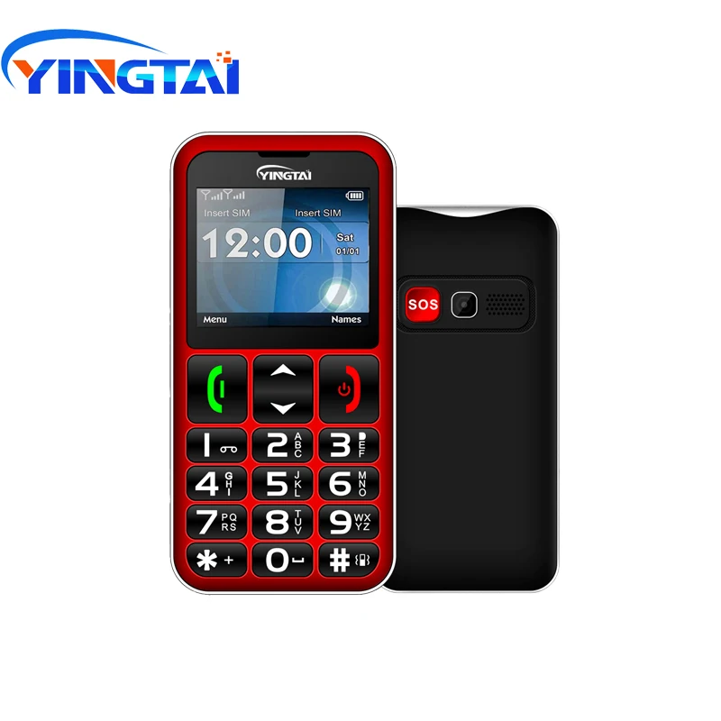 YINGTAI T11 mayor teléfono celular mejor característica superior teléfono 2,2 pulgadas FM antorcha velocidad dialSOS gran botón altavoz ruso teclado GSM