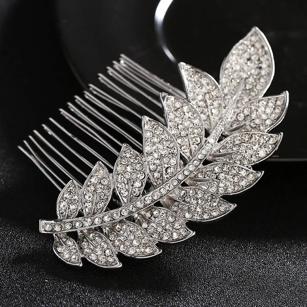 Le Liin Wedding Leaf Comb Bridal Leaves Barrette Bride Bridesmaid