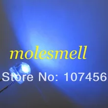 10000 шт/партия Быстрая! 5 мм соломенная шляпа синий светодиодный(3000mcd) 5 мм strawhy синий светодиодный широкоугольный светодиод