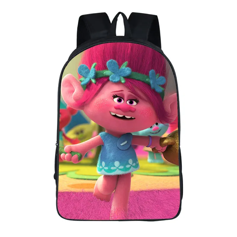 

New Arrivals 16-inch Mochilas Infantil Trolls Bag Cartoon Backpack Kids Boys Age 6-13 Children School Bags For Girls Bookbag