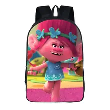 Nuevas Adquisiciones $ number pulgadas Trolls Mochilas Infantil Mochila de Dibujos Animados Niños Niños 6-13 Años Niños Mochilas escolares Para Las Niñas Bookbag