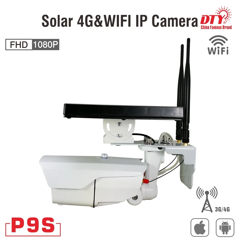 DTY 1080p наружная беспроводная 6 Вт Солнечная энергия secur ip камера WIFI|Камеры