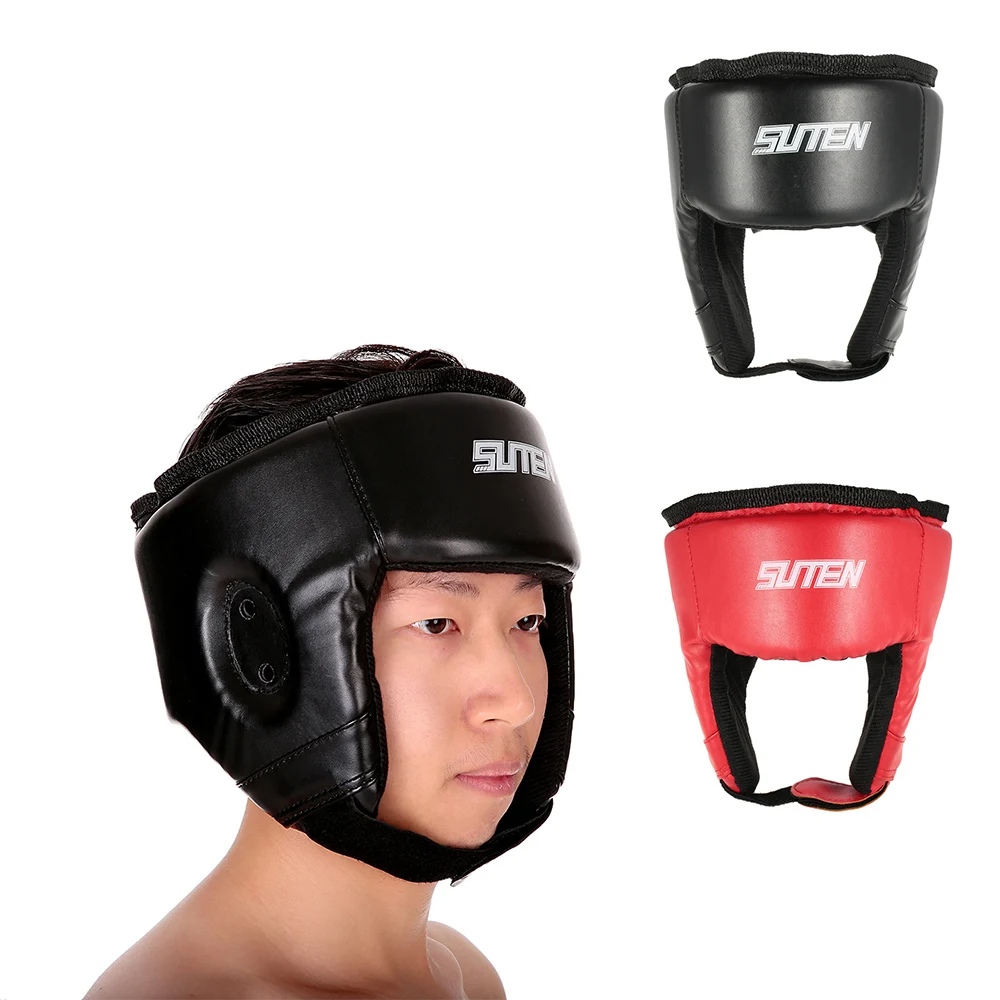 

(Braces & Supports Boxing Training Headgear Head Guard Martial Arts Kick Sparring Helmet Gear Face Head Protector