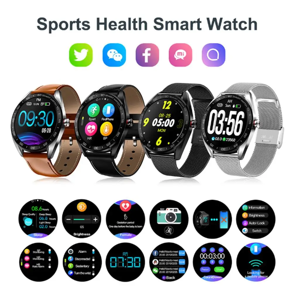 

Smart Bracelet Waterproof Bluetooth Heart Rate Monitor Fitness Tracker Sports Smart Watch Heart Rate Detection For Android IOS