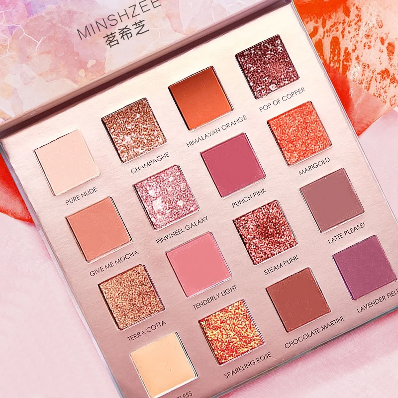 

New 16 Colors Charming Eyeshadow Palette Make up Palette Matte Shimmer Pigmented Eye Shadow Powder Eyes Beauty