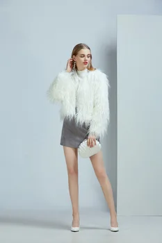 

Women Faux Fur Coat Top Quality Sexy Warm Celebrity Elegant Nightclub Fashion Evening Party Winter Short Coat Wholesale