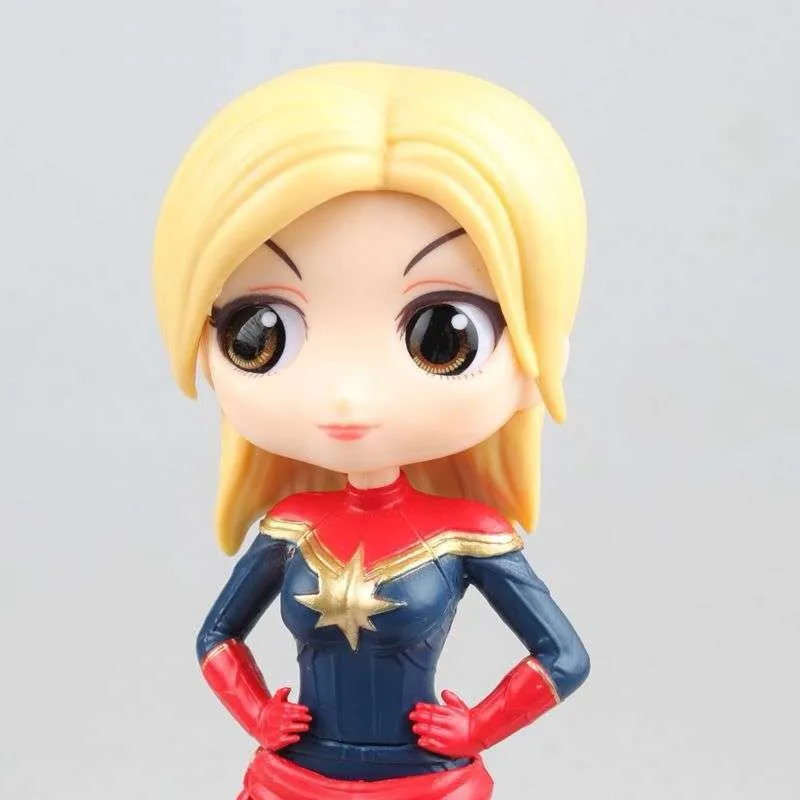 Vogue Black Widow Наташа романофф капитан Марв милый супер герой Qposket фигурка игрушки