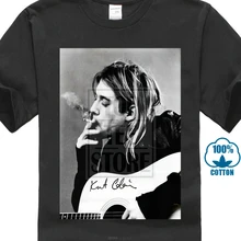 Kurt Дональд Cobain черная футболка Xs 2Xl
