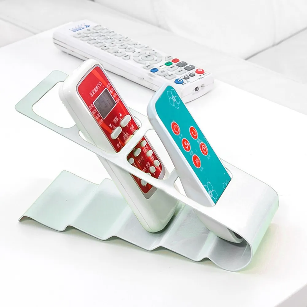 

Hot Sale TV/DVD/VCR Organiser 4 Frame Remote Control Storage Mobile Phone Holder Stand Iron Newest White Black Organizer Case